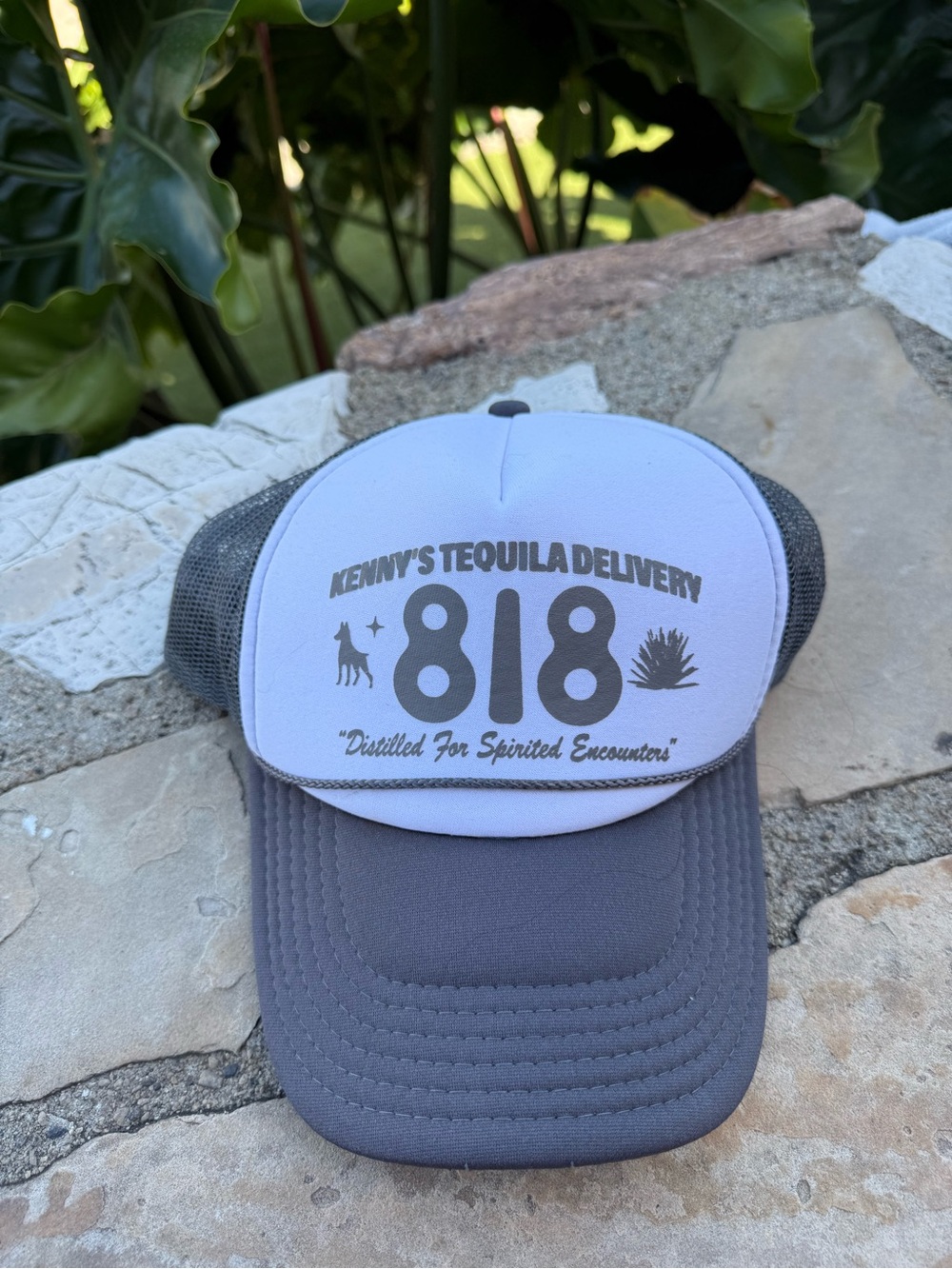818 Kenny’s Tequila Trucker Hat Gray & White